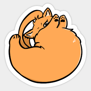 Orange Cat Sticker